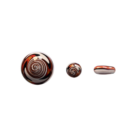 DANK BANGER Quartz Banger Combo Set, 25mm Male Joint, Top and Side Views