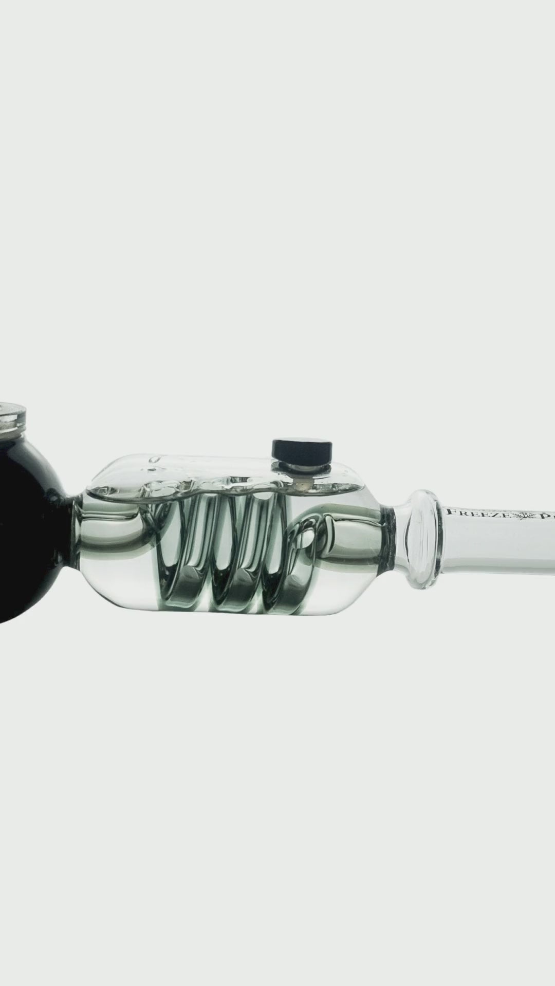 Freeze Pipe Handheld Glass Pipe with Freezable Glycerin Coil
