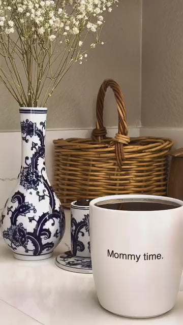 My Bud Vase "Joy" Porcelain Bong Set with Stash Container & Coaster