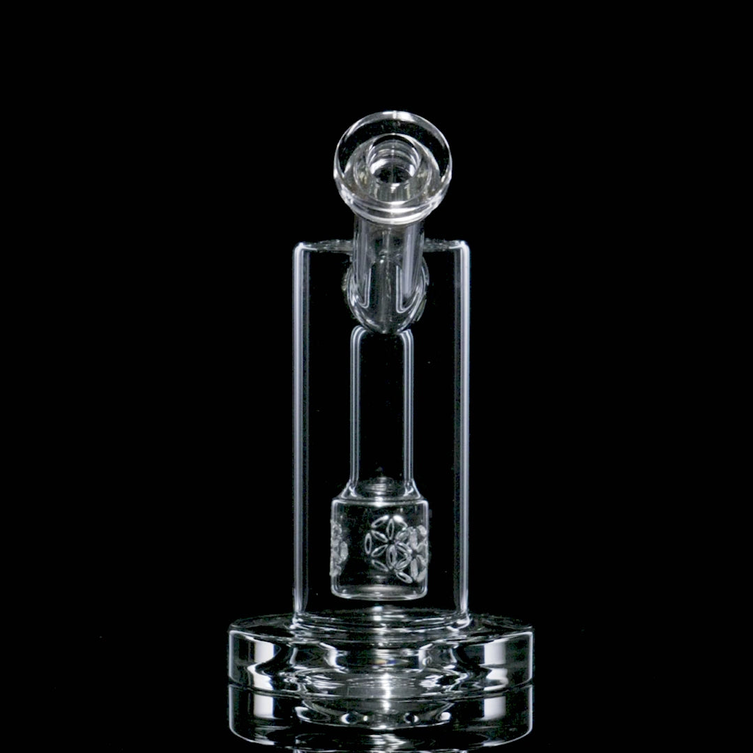 Glassic Seed of Life Percolator Glass Upright Bubbler