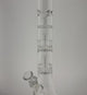 MAV Glass White And Transparent Black Slitted Pyramid Beaker Freezable Coil System
