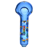 Pride Glow In The Dark Glass Spoon Pipe | 5.25"| Assorted Colors | 3ct Bundle