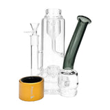 Prism Klein Incycler Single Stack Water Pipe, 12.5" tall, with 14mm female joint and borosilicate glass