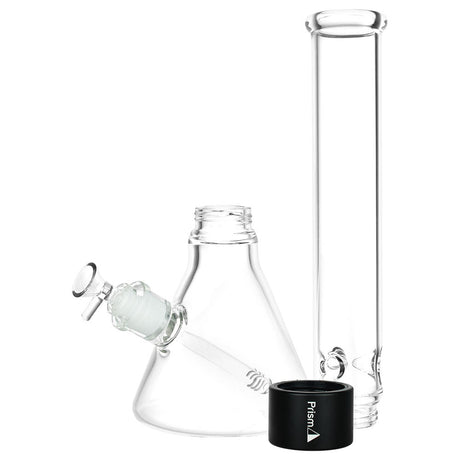 Prism 18" Tall Clear Borosilicate Glass Beaker Water Pipe with 14mm Female Joint and Downstem