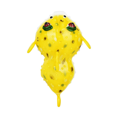 Puff Puff Puffer Fish Hand Pipe - 4.75" - Durable Borosilicate Glass - Top View