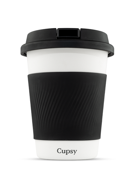Puffco Cupsy Coffee Cup Water Pipe - Front View - Discreet Mug Design