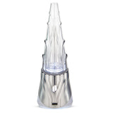 Puffco Guardian Peak Pro Smart Rig front view, for concentrates, with sleek silver design