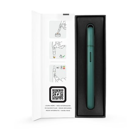 Puffco Pine Electric Heated Loading Tool, a rechargeable e-rig accessory for easy concentrate loading