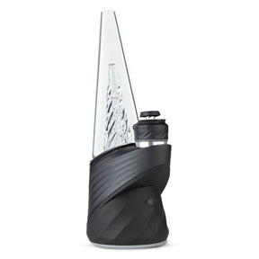 Puffco Peak Pro Vaporizer in Onyx Black, front view, 1700mAh, smart rig with sleek design