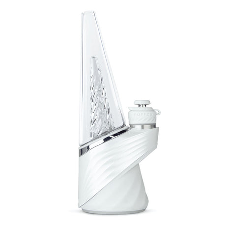 Puffco Peak Pro Vaporizer in Black, Smart Rig with 1700mAh Battery, Front View on White Background