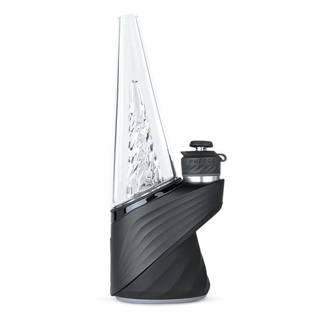 Puffco Peak Pro Vaporizer in Black, Smart Rig with 1700mAh battery, front view on white background