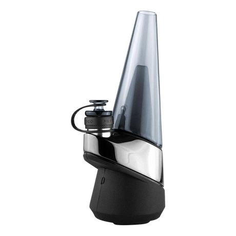 Puffco Peak Colored Glass Attachment for E-Rigs, side angle on seamless white background