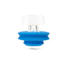 Puffco Peak Pro Directional Ball Carb Cap in Blue, Front View on Seamless White Background