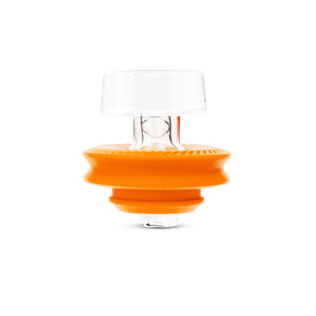 Puffco Peak Pro Directional Ball Carb Cap in Orange - Thick Glass for Vaporizers