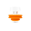 Puffco Peak Pro Directional Ball Carb Cap in Orange - Thick Glass for Vaporizers