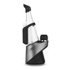 Puffco Peak Pro Travel Pack in Black, silicone accessories for vaporizers, side view on white background