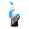Puffco Peak Pro Travel Pack in blue, silicone accessories for vaporizer, front view on white background