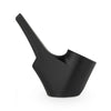Puffco Proxy Silicone Travel Pipe in Black, 5.25" Length, Front View on White Background