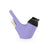 Puffco Proxy Silicone Travel Pipe in Purple, 5.25" Length, Angled Side View on White Background