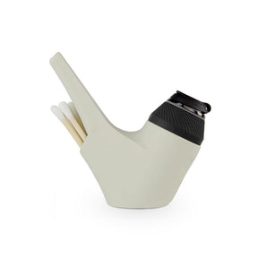 Puffco Proxy Silicone Travel Pipe in Sand, 5.25" length, front view on white background