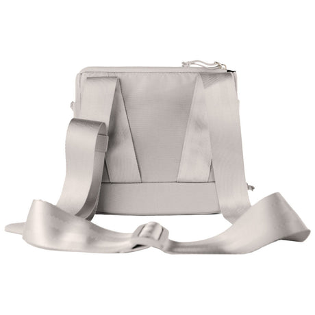 Puffco Proxy Travel Bag in gray with adjustable strap and zipper, front view on white background