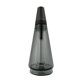 Puffco Travel Glass in Shadow Black for Peak & Peak Pro - Front View on White Background