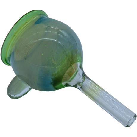 LA Pipes Pull-Stem Giant Bowl Slide in Green, Borosilicate Glass, Grommet Joint - Top View