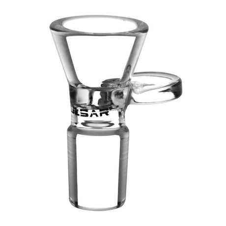 Pulsar 18.8mm Male Herb Slide Bowl made of Borosilicate Glass for Dry Herbs, Front View