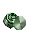 Pulsar 2" Carver 4-Piece Grinder in Green, compact steel design, ideal for dry herbs