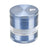 Pulsar 2.5" Aluminum 4-piece Grinder in Blue with Stash Window, Portable Design - Front View