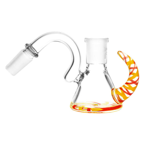 Pulsar 45 Degree Worked Ash Catcher with Swirl Design, Side View on White Background