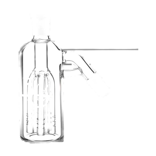 Pulsar 5-Arm Tree Perc Ash Catcher, 45 Degree Joint, Thick Borosilicate Glass, Side View