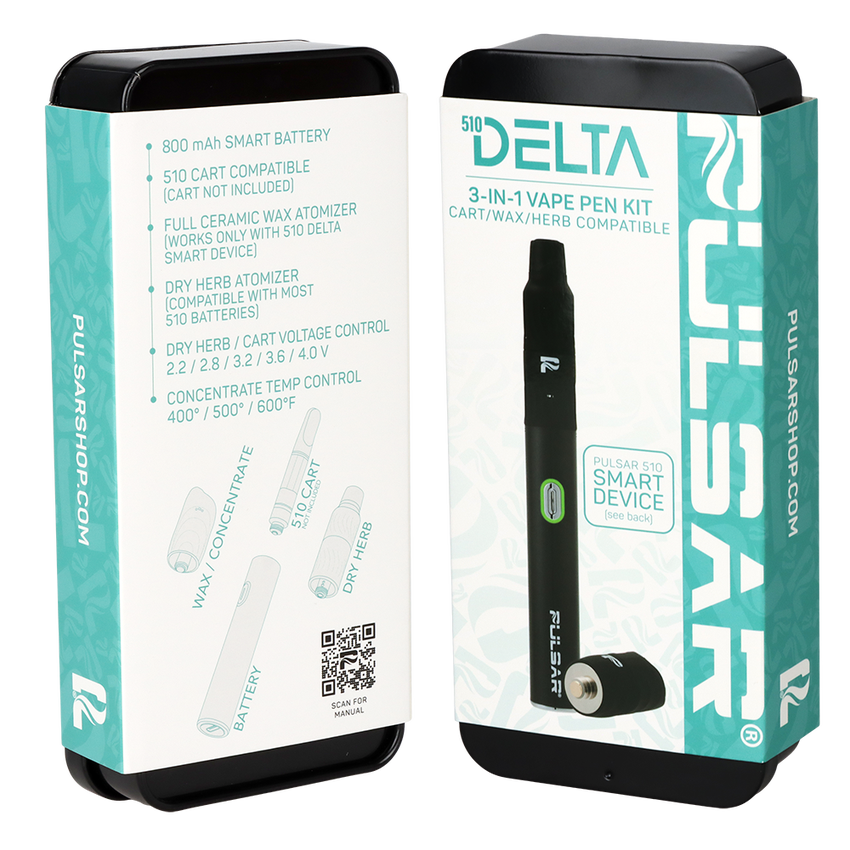 Pulsar 510 Delta 3-in-1 Smart Battery Vape Pen Kit | 800mAh