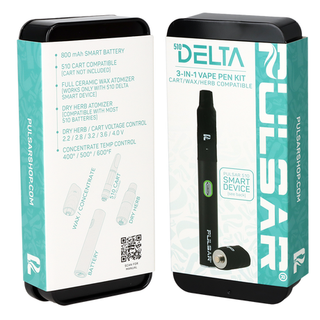 Pulsar 510 Delta 3-in-1 Smart Battery Vape Pen Kit | 800mAh