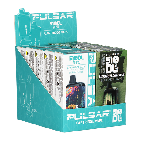 Pulsar 510 DL 2.0 Pro Variable Voltage Vape Bar | 1000mAh | Design Series 2 Assortment | 10ct Display
