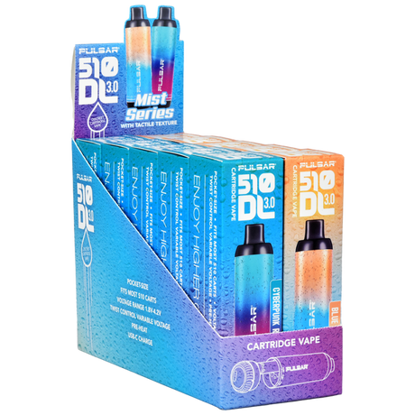 Pulsar 510 DL 3.0 Mist Twist Variable Voltage Vape Pen | 650mAh | Assorted Colors | 10ct Display