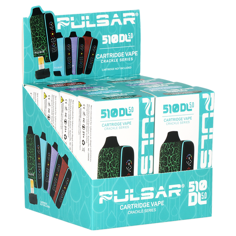 Pulsar 510 DL 5.0 Precision Voltage Control LCD Screen Vape Bar | Crackle Series | 1000mAh