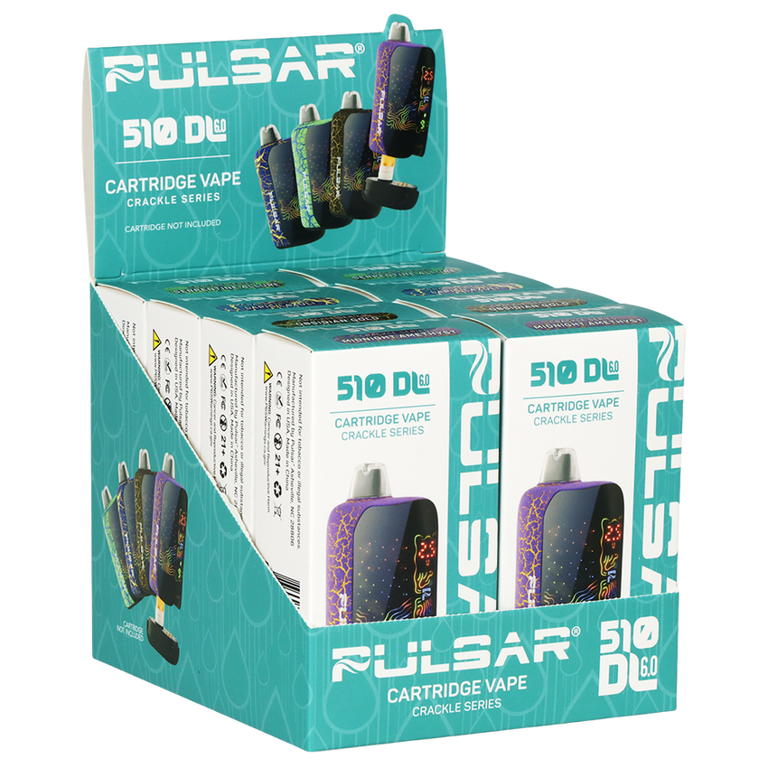 Pulsar 510 DL 6.0 Precision Voltage Control LCD Screen Vape Bar | Crackle Series | 1000mAh