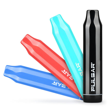 Pulsar 510 DL Lite Auto-Draw Vape Pen in black, red, blue, and teal, compact design, 300mAh battery