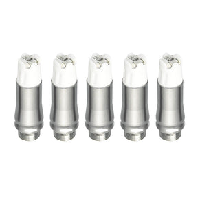Pulsar 510 Dunk Dual Ceramic Coil 5-piece set, top view on white background, for vaporizers