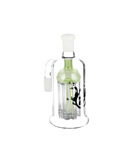 Pulsar Dual-Function 8 Arm Tree Percolator Ash Catcher, 14mm 90 Degree, Clear Borosilicate Glass