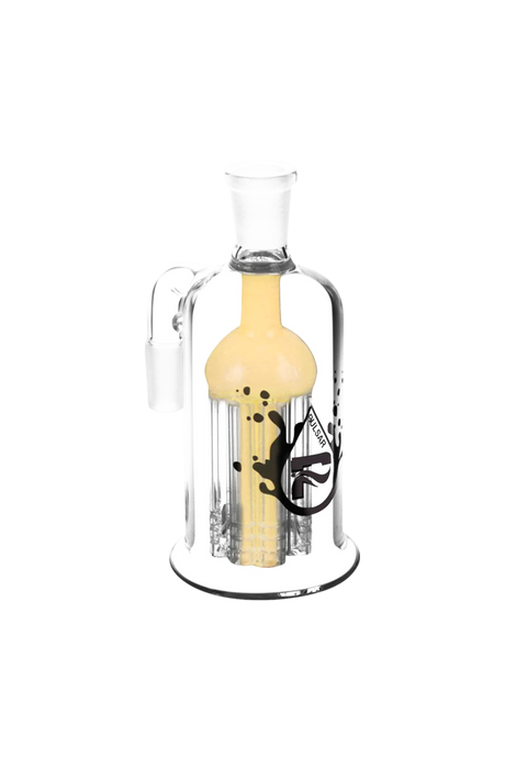 Pulsar 8 Arm Ash Catcher in Borosilicate Glass with 90 Degree Joint, Front View