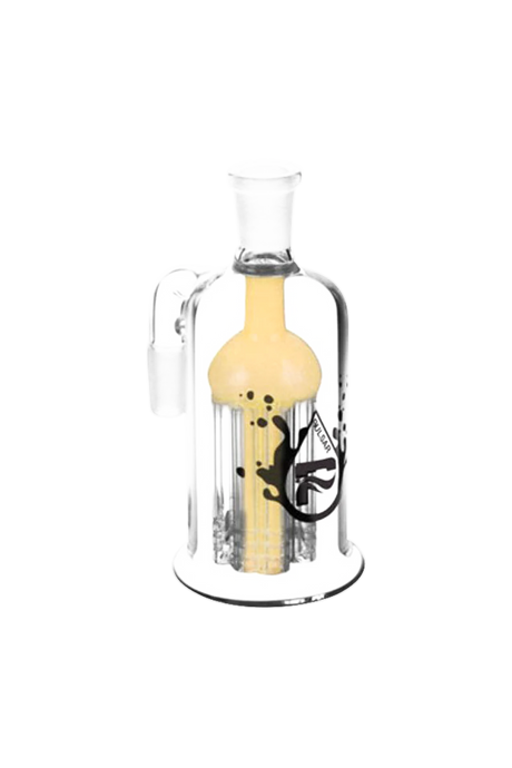 Pulsar 8 Arm Ash Catcher made of Borosilicate Glass, 90 Degree Joint Angle, Front View