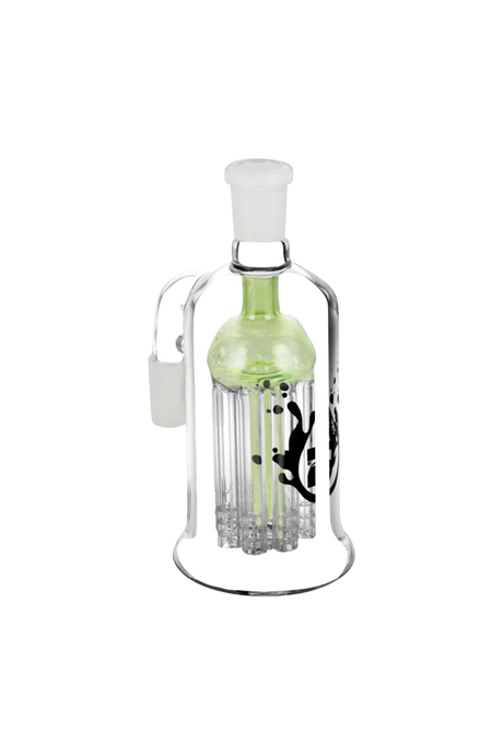 Pulsar 8 Arm Ash Catcher with tree percolator, 90-degree joint, front view on white background