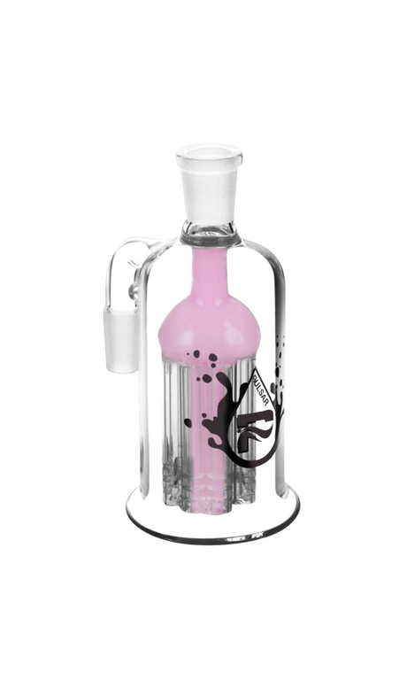 Pulsar 8 Arm Ash Catcher with Tree Percolator, 90 Degree Joint, Front View on White Background