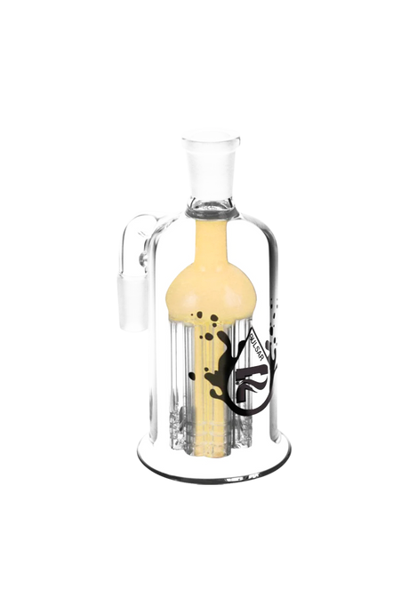 Pulsar 8 Arm Tree Percolator Ash Catcher, 90 Degree Joint, 5.5" Borosilicate Glass, Front View