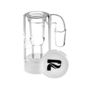 Pulsar 90 Degree 14.5mm Oil Reclaimer for Concentrates, Clear Glass, Side View