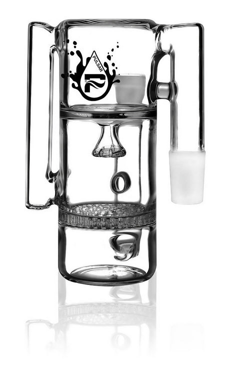 Pulsar Borosilicate Glass 90° Recycler Ash Catcher with Honeycomb & Showerhead - 19mm