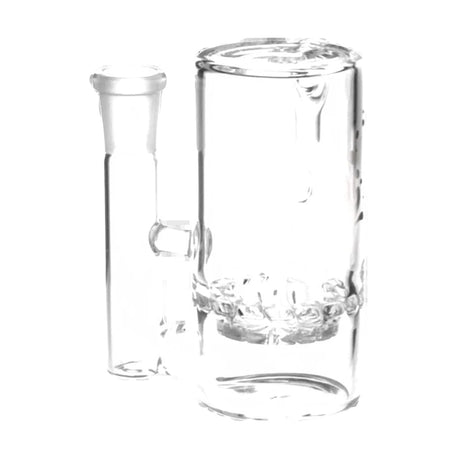 Pulsar 90° Turbine Ash Catcher made of Borosilicate Glass, front view on white background