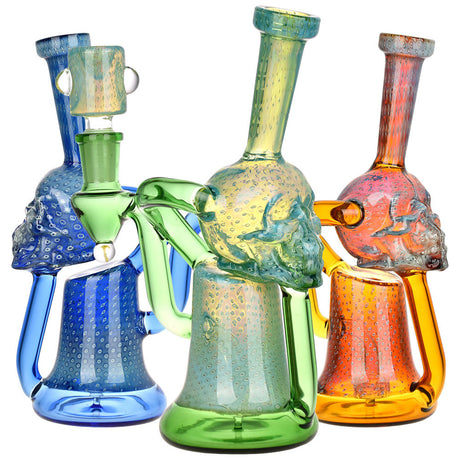 Pulsar AI Life Form Bubble Matrix Recycler Water Pipes in blue, green, and orange